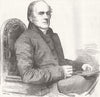 DURHAM. New Bishop of(right Rev Dr Longley) 1856 old antique print picture
