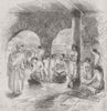 INDIA. Hindu house 1857 old antique vintage print picture