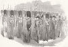 WELLINGTON BARRACKS. 1st Fusilier, 3rd Grenadiers 1854 old antique print