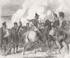LONDON. Scottish volunteers, Brighton review 1863 old antique print picture