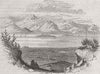 NICARAGUA. Lake 1856 old antique vintage print picture