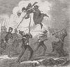 RUSSIA. Bayonetting Russian-real incident, Campaign 1856 old antique print