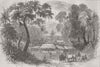 INDIA. Santal Rebellion. Beerbhoom, HQ of Santals 1855 old antique print