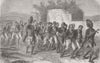 EGYPT. Egyptian recruits for Turkish Army 1855 old antique print picture