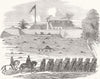 FREETOWN. 3rd West India Regt returning 1855 old antique vintage print picture