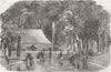 FRANCE. Château de St-Cloud. Exhibition fete 1851 old antique print picture