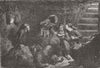 ALGERIA. Subterranean Camp of Zouaves 1855 old antique vintage print picture