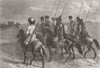 UKRAINE. Cossacks of Kouban 1855 old antique vintage print picture