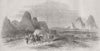 AFGHANISTAN. Country round Kandahar-Sirdar troops 1857 old antique print