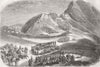ALGERIA. Capture of forts Mahalet-Ramdan by Zouaves 1857 old antique print