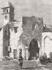 ITALY. Gateway of Capri, English gun 1856 old antique vintage print picture
