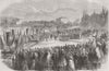 FRANCE. Villeneuve D’Agen & Toulouse Railway 1856 old antique print picture