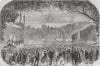 FRANCE. Château de St-Cloud. Fair  1856 old antique vintage print picture