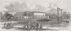 INDIA. Judge’s Ct House & gallows, Allahabad 1857 old antique print picture