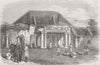 INDIA. Mess officers of 6th Bengal I, Allahabad 1857 old antique print picture