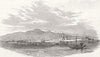 BULGARIA. Vidin, Danube 1853 old antique vintage print picture