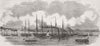 RUSSIA. Capture of Russian merchantmen, Gulf Vyborg 1855 old antique print