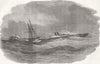 UKRAINE. Wrecks, Katscha 1854 old antique vintage print picture