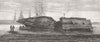 PORTSMOUTH. Wreck of yacht Mistletoe, lying, Harbour 1875 old antique print