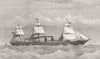 LONDON. New Inman ship Richmond 1874 old antique vintage print picture