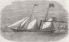 EGYPT. Steam-Yacht built for El Hami Pacha, son of Viceroy of Egypt 1861 print