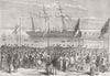 GHANA. Welcome home to troops from Ashanti War 1874 old antique print picture