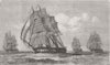 TURKEY. Royal Navy Sailing match, sea of Marmara 1856 old antique print