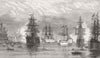 EGYPT. Royal Yacht Osborne, Port Said for Cairo 1875 old antique print picture