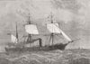 SHIPS. The Japanese Corvette Kau-Go 1878 old antique vintage print picture