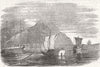 BOATS. Bakumatsu. Japanese boats 1855 old antique vintage print picture
