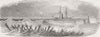 WEST INDIES. Alban rescuing crew, Serranilla Bank 1852 old antique print