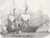 WEST INDIES. RMS Amazon, mail ship 1852 old antique vintage print picture