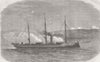 DENMARK. Gunboat, Venning Bund, Prussians, Dybbol 1864 old antique print