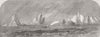 CHILE. Gt Britain among icebergs Cape Horn 1864 old antique print picture