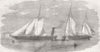 SHIPS. New dispatch gunboat Wanderer 1856 old antique vintage print picture