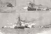 CUMBS. Naval Exercises. Whitehaven 1887 old antique vintage print picture