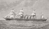 ITALY. New Inman Ship Rome, for Liverpool & New York 1881 old antique print