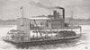 SUDAN. Ship Yarrow taking wounded to Dongola 1885 old antique print picture