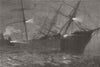 LANCASHIRE. Ship collision on the Mersey; City of Brussels & Kirby Hall 1883