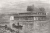CANADA. disaster. Victoria, Springbank 1881 old antique vintage print picture