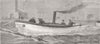 SHIPS. Torpedo practice-Jumping boom 1881 old antique vintage print picture