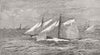 RIVERS. Thames Yacht Race-Maggie & Buttercup 1881 old antique print picture