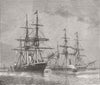 SPITHEAD. Russian Corvettes. Nayesdnik; Rasdoynik 1879 old antique print