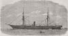 WEST INDIES. Rhone, 1 of ships lost, Hurricane  1867 old antique print picture
