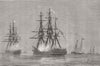 IRAN. Shah, Mid-Channel 1873 old antique vintage print picture