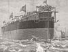 KENT. Launch. HMS Agamemnon, Chatham docks 1879 old antique print picture