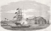 NIGERIA. Ephraim town, Calabar-King Eyo-Honesty boat 1850 old antique print