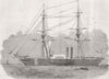 SHIPS. Governole, built for Sardinian Govt 1850 old antique print picture