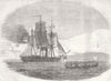 FINLAND. Hango-Head massacre-Cossack offering truce 1855 old antique print