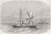CROATIA. Dubrovnik; tons burden, crossing Atlantic 1870 old antique print